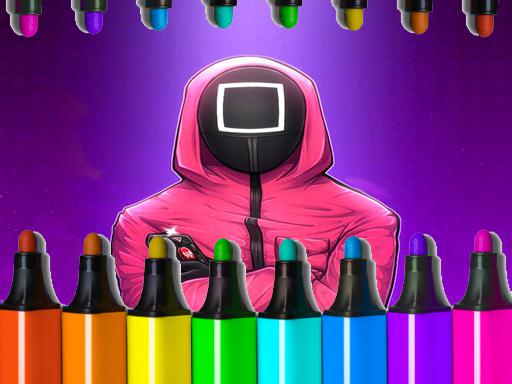 Kép Squid Recreation Coloring Guide s2